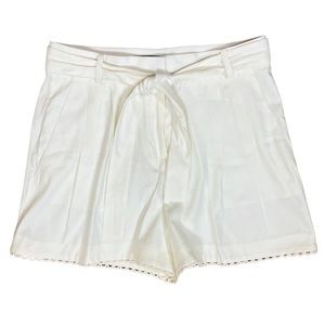 EUC Ann Taylor Linen Blend Self Tie Shorts (W)